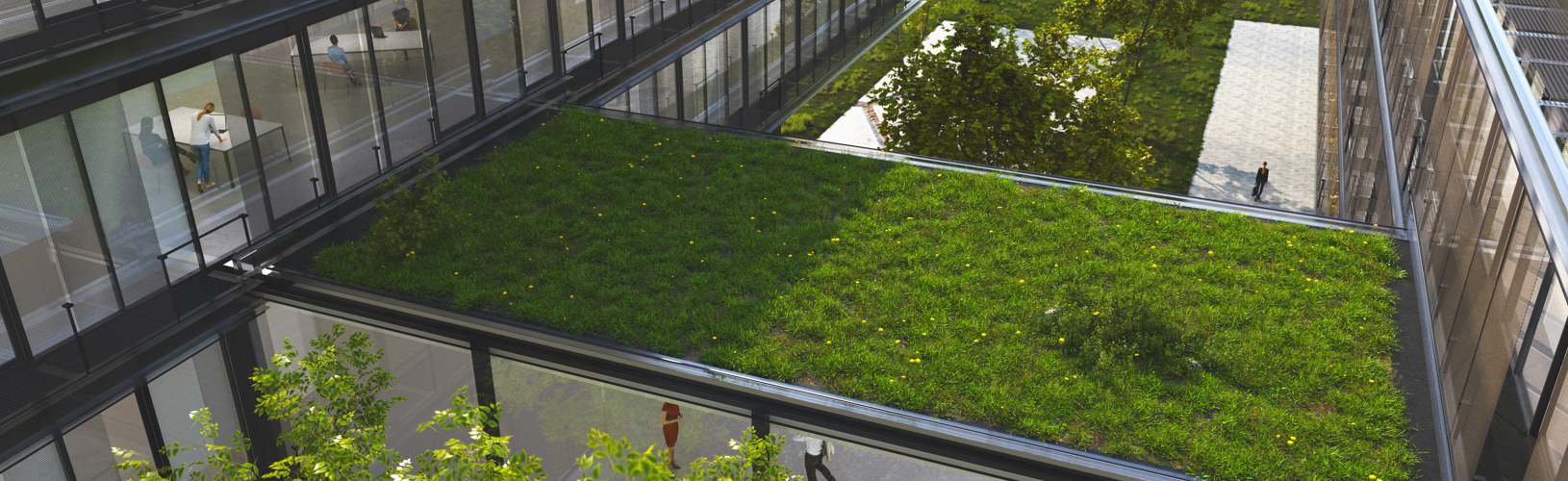 A high-level view of an internal audit office and the grounds