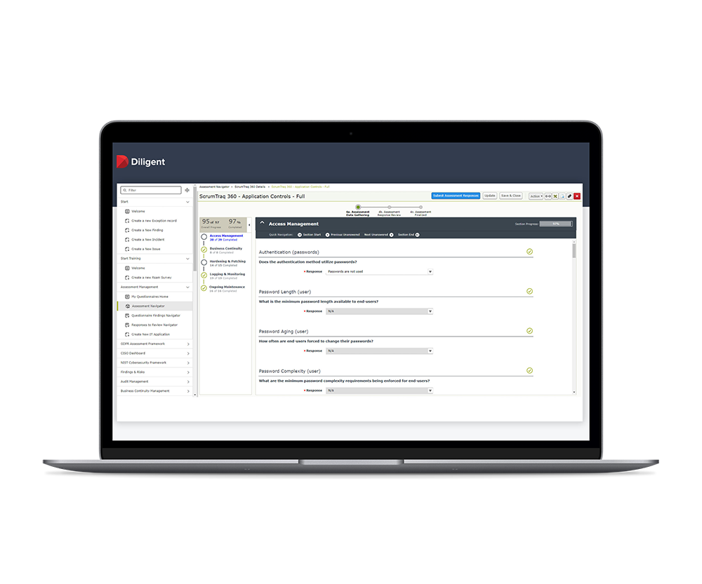 Compliance management software solution by Diligent