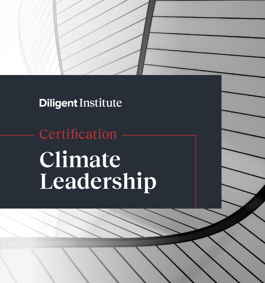 Diligent Climate Leadership Certification Program from the Diligent Institute