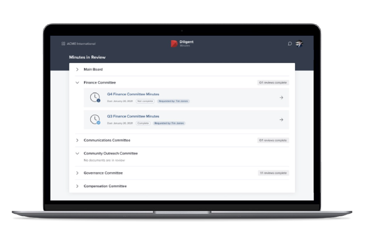 Diligent Minutes Solutions