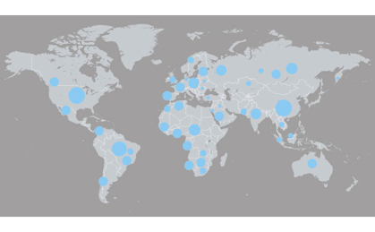 Diligent Due Diligence Global Map locations