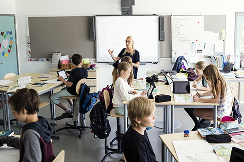 Children in classroom setting