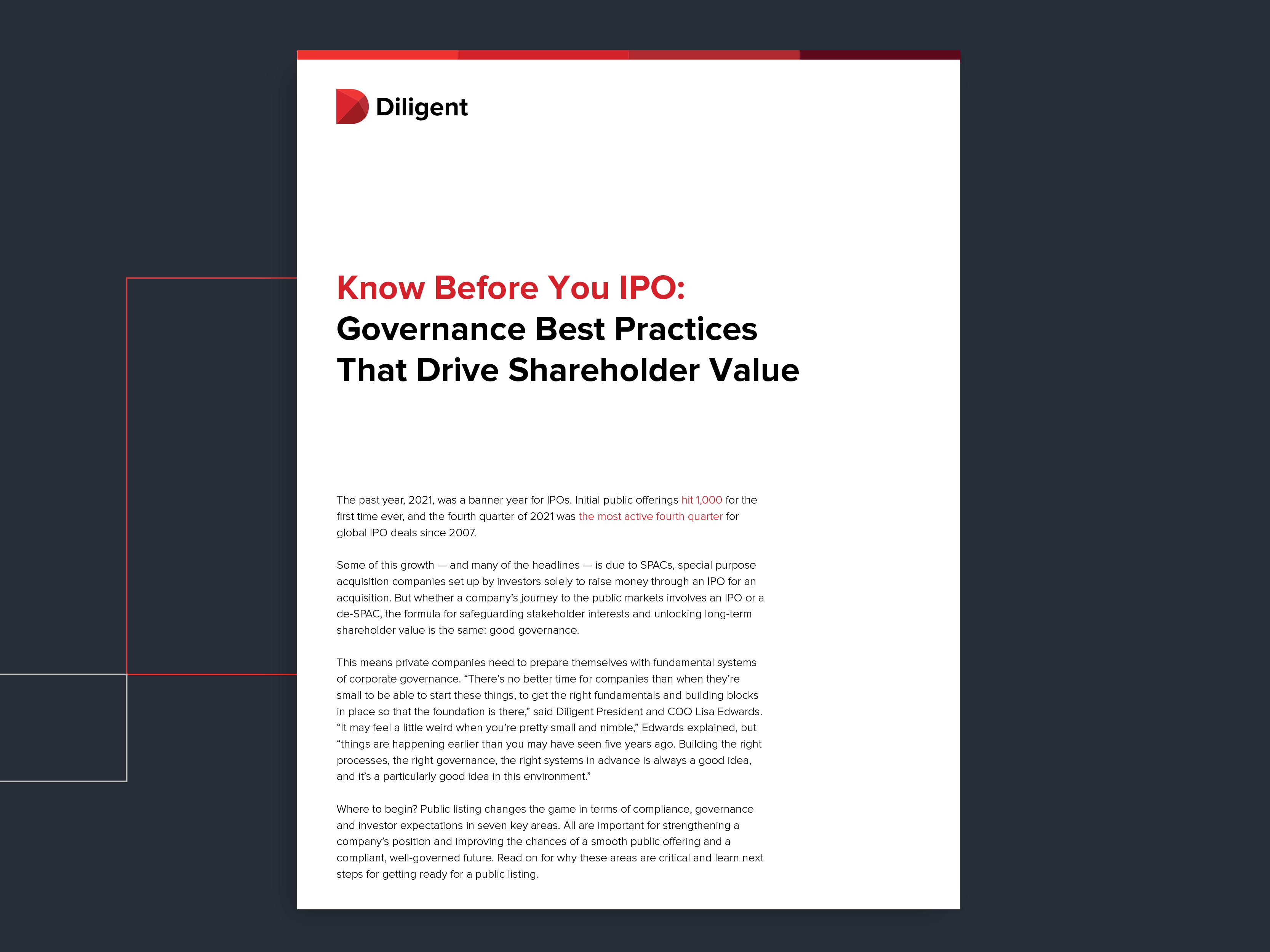 Know Before You IPO Governance Best Practices That Drive Shareholder Value