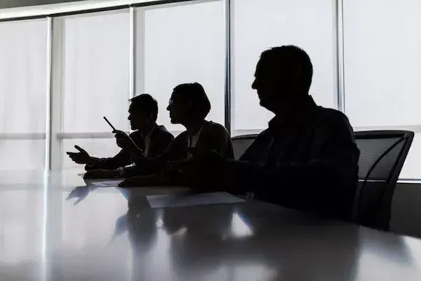 An effective board of directors reviewing the board skills matrix.