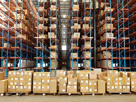 Warehouse representing supply chain sustainability