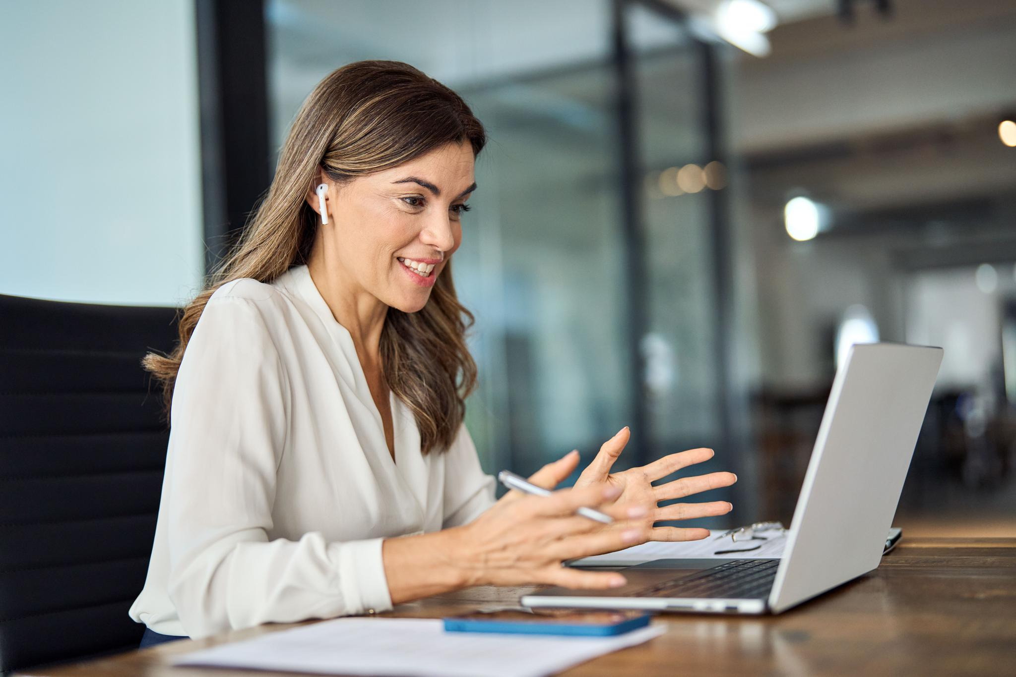 Professional watching the Compliance in Action Virtual Summit
