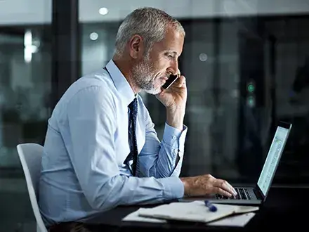 Man conducting stakeholder management risk