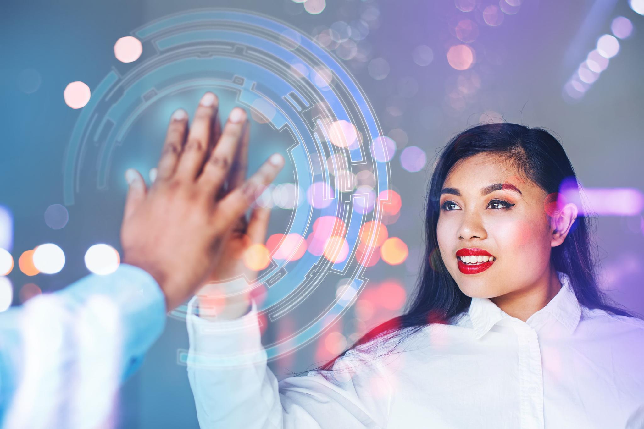 Professional gaining insights from the Diligent AI Innovations Virtual Summit