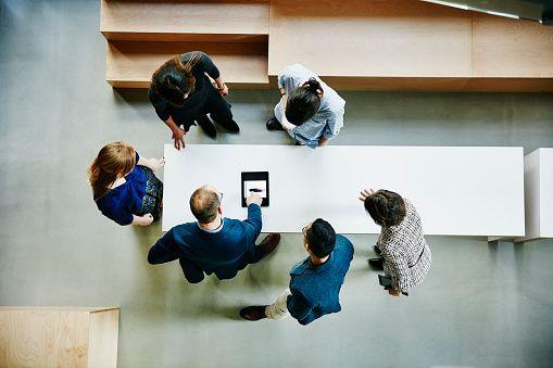 A nonprofit board in a strategic planning session.