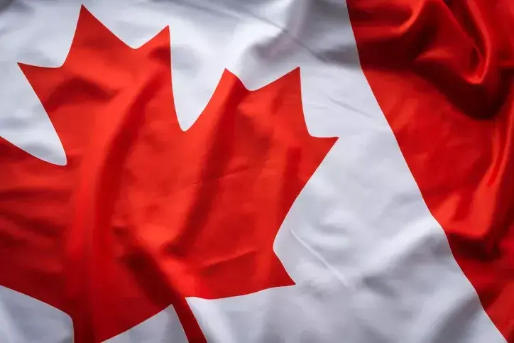 Canadian flag representing