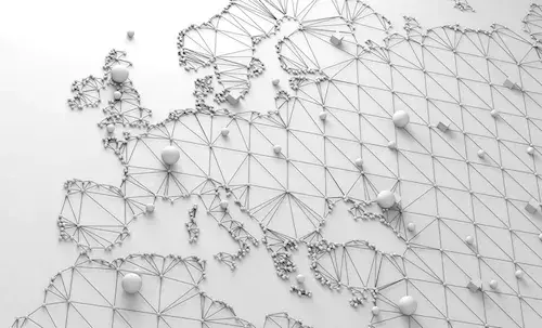 Abstract image of map to represent the subsidiary governance framework
