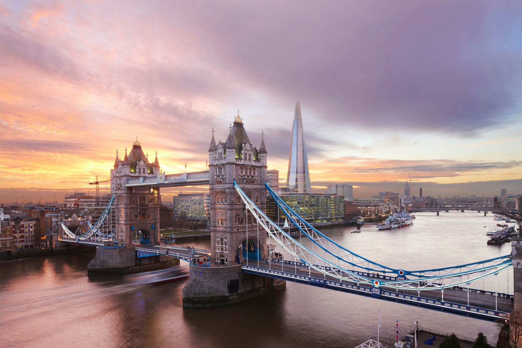 The iconic Tower Bridge in London, UK