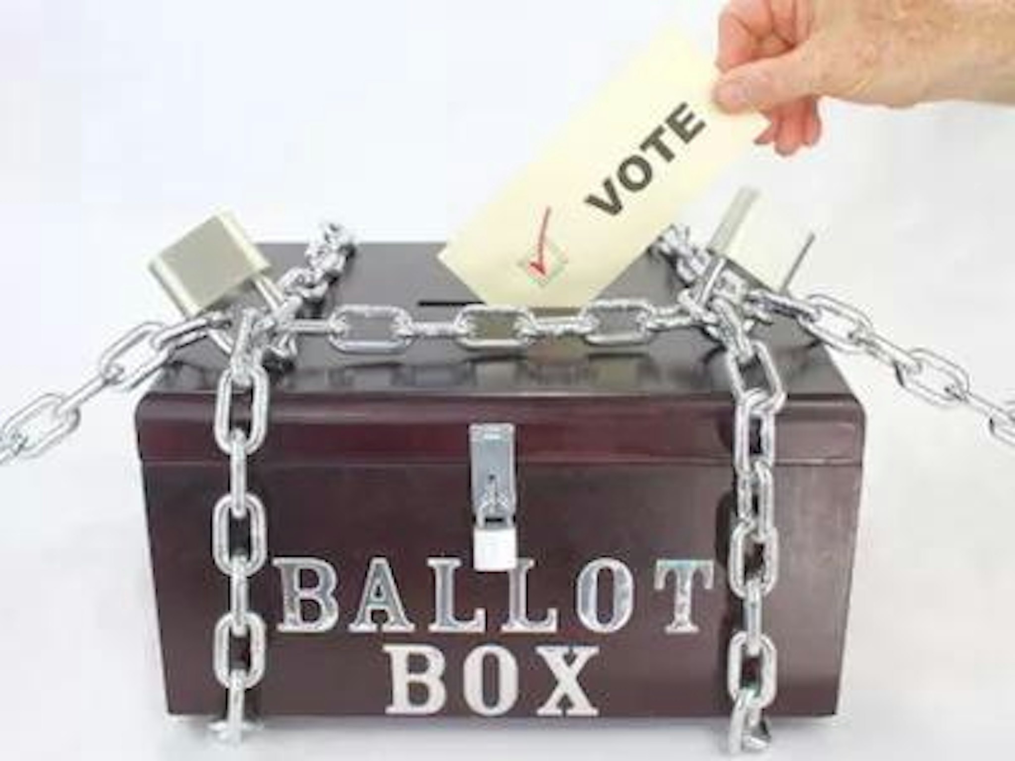 A ballot box representing the re-election process for the board of directors