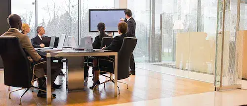 Board members conducting a meeting