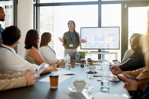 A private company board of directors committee in a meeting.