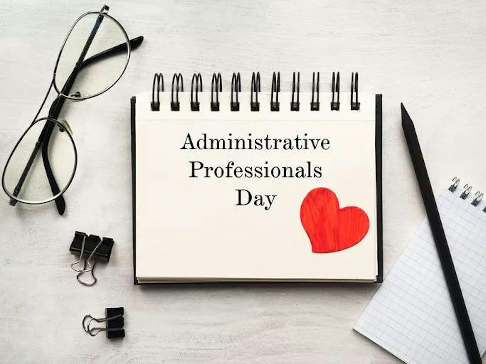 Calendar showing administrative professionals day